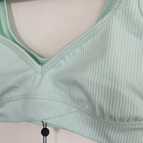 For Love & Lemons Gemma Bralette in Mint Green Ribbed Size Medium - Picture 6 of 6
